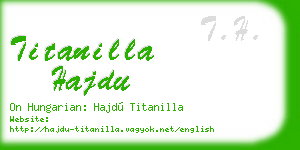 titanilla hajdu business card