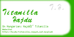 titanilla hajdu business card